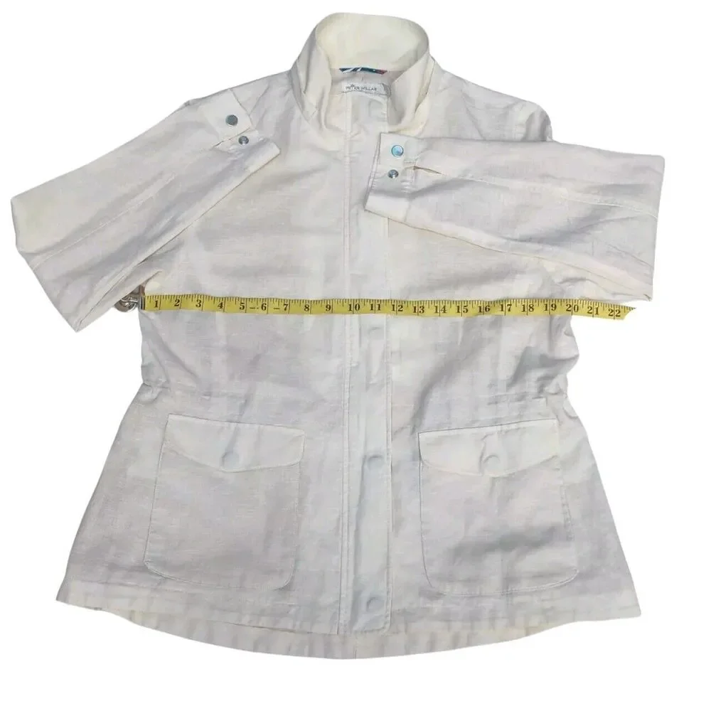 Peter Millar Women Linen/ Cotton Field Beige Discovery Jacket , Size Large‎ - Picture 10 of 15